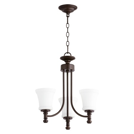 Quorum Rossington 3Lt Chand Oiled Bronze 6122-3-86